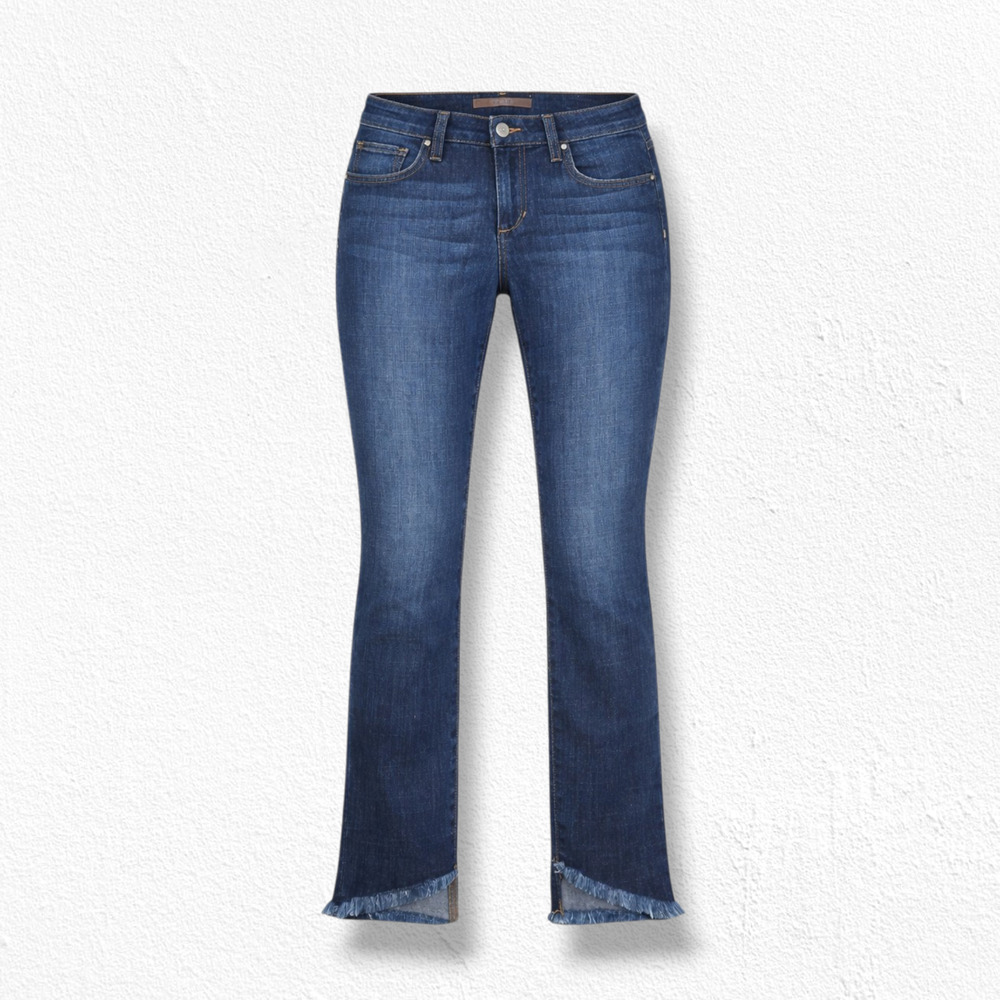 Joe's Jeans Medium Wash Mid Rise Willow Skinny Ankle Raw Hem Denim Jeans Size 30
